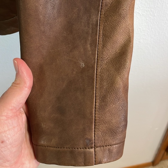 Banana Republic Leather Fitted Jacket - Picture 7 of 13